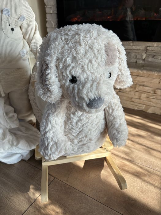 Люлка със седалка KikkaBoo - Бяло кученце