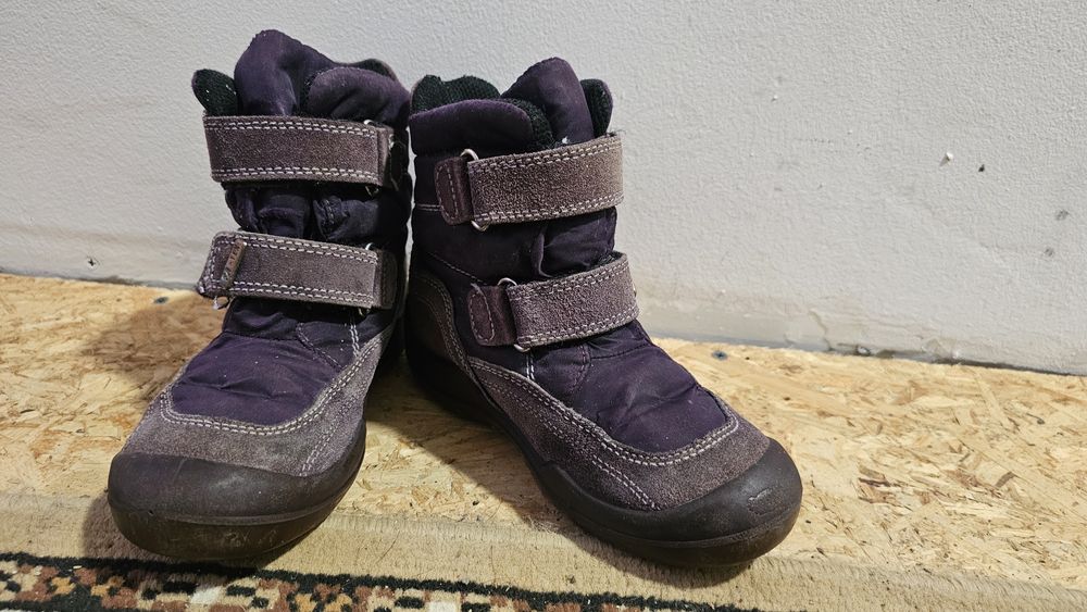 Ghete mov pentru copii, îmblănite cu lana naturala, nr 27