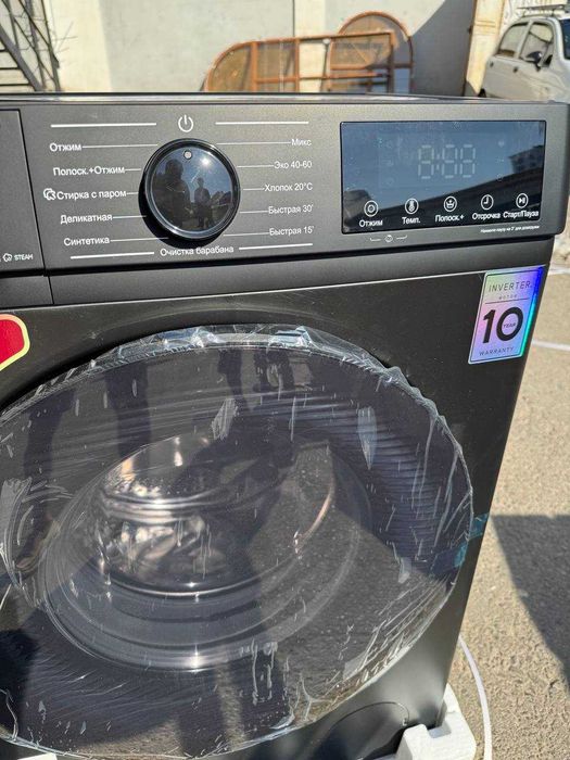 Стиральная машина ZIFFLER 8кг T80-B2BL Inverter Steam