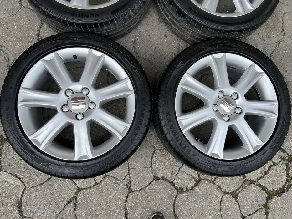 Jante aliaj 5x112mm, anvelope 225/45 R17, Seat Leon, Altea, Alhambra