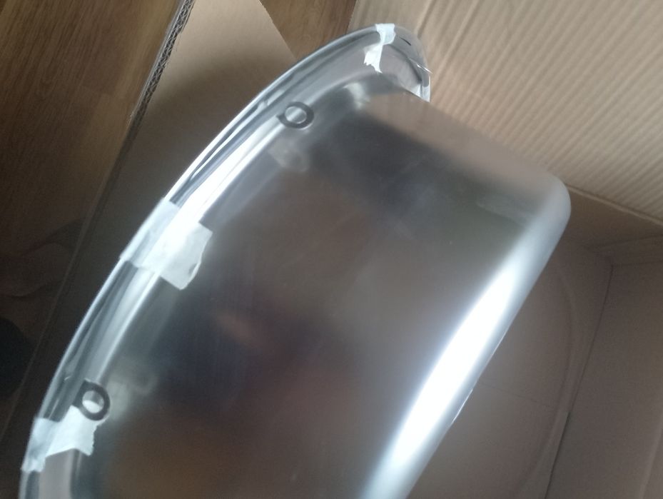 Кръгла мивка инокс чисто нова