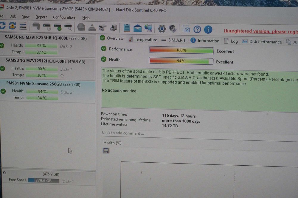 256GB Nvme SSD m.2 Samsung PM981 OEM - gen3 3000/1300mbs 250GB/ вкл. ДДС
