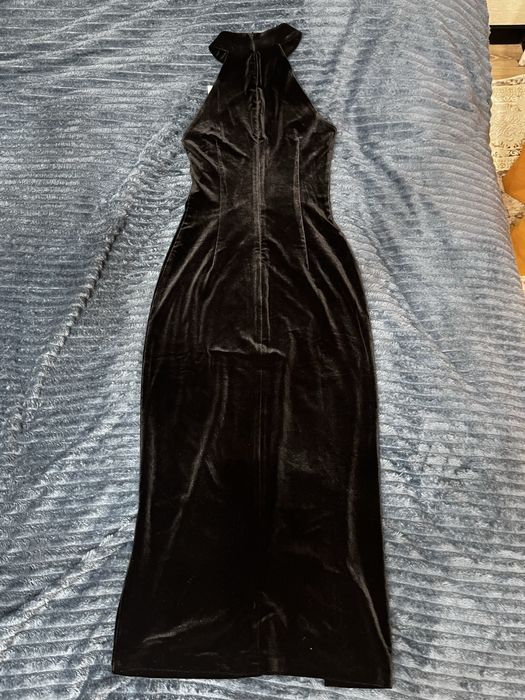 Бархатное платье на вечер