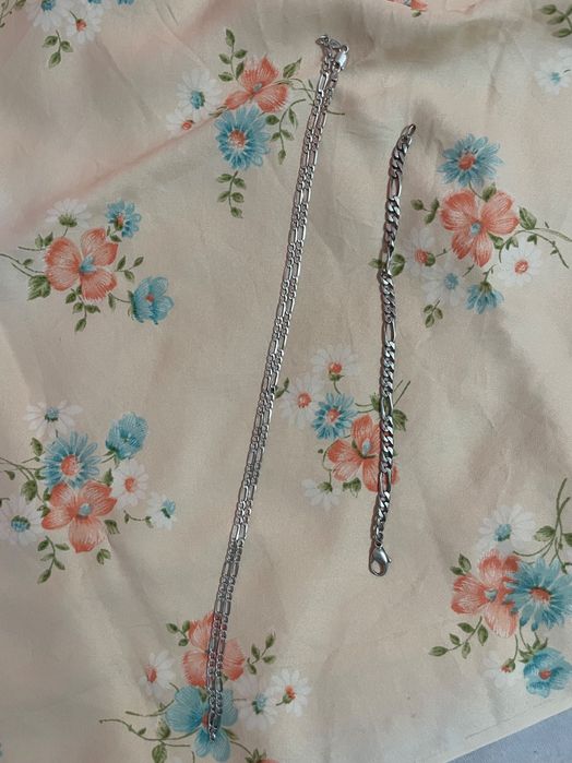 Сребърна гривна пръстен обеци колие