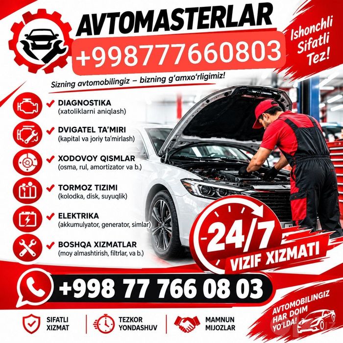 Avtousta avtovizif xizmati avtomobil tuzatish