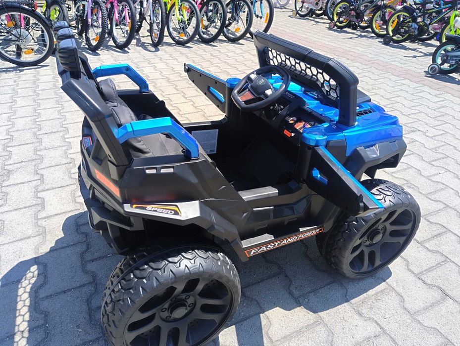 F1 Двуместен акумулаторен джип DUST син