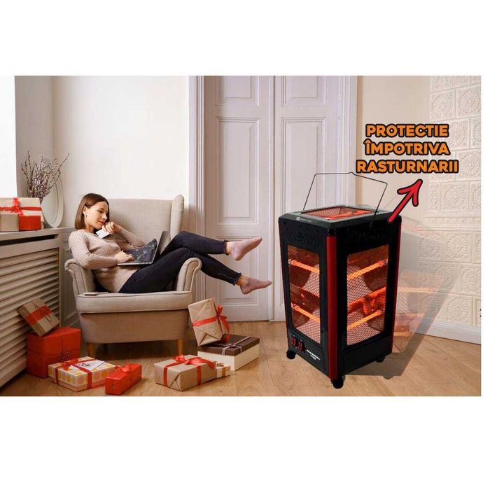 Електрически радиатор Hausberg HB-8802NG, 2200W