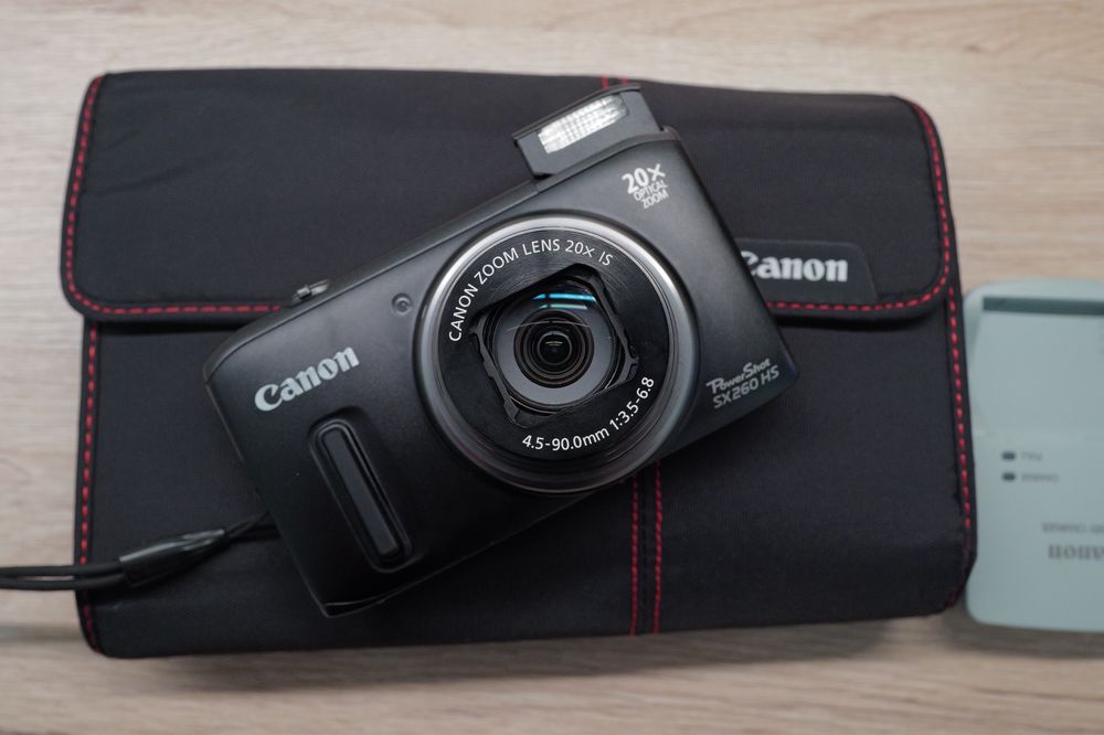 Aparat foto Canon SX260HS Black ca NOU Powershot Card TOP ITP data ora