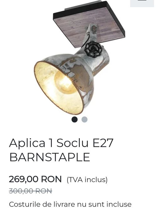 Lampa EGLO E27 BARNSTAPLE 40W , 220V, 50/60Hz