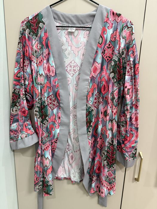 Двойка икат: кимоно и кюлоты, размер 54. Б/у в хорошем состоянии