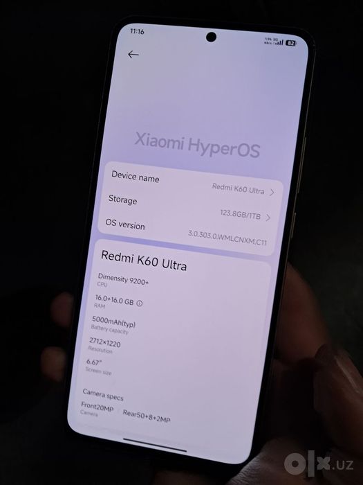 Redmi K60 ultra CHINA