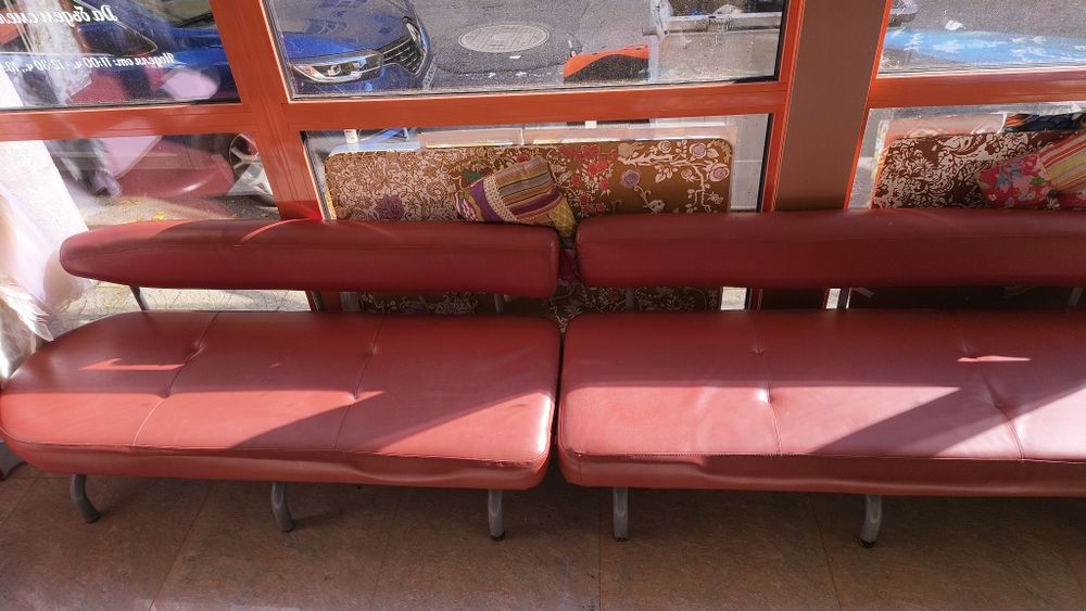 7бр тройки и четворки естествена кожа дивани