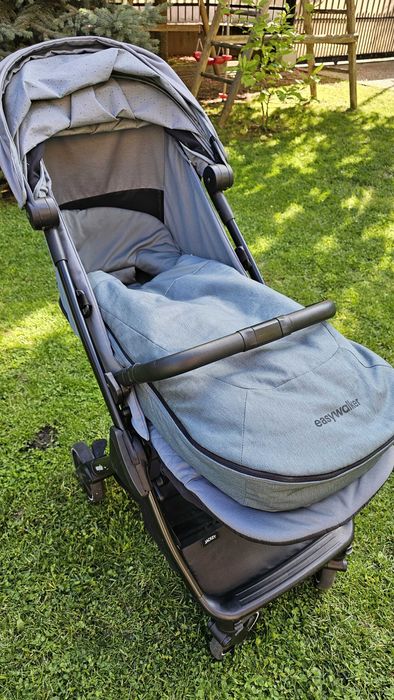 Carucior Easywalker Jackey Forest Green + SAC DE IARNA 0-36 luni, max 22 kg, cutie, husa, multiple accesorii