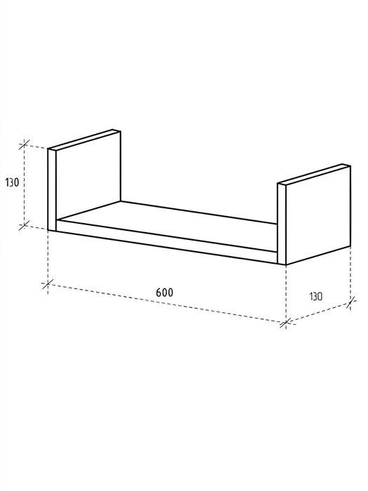 Полка навесная новая