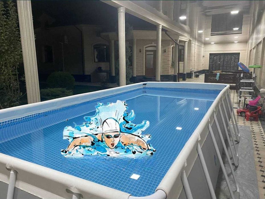 Каркасный бассейн Prism Frame 488 x 244 см INTEX