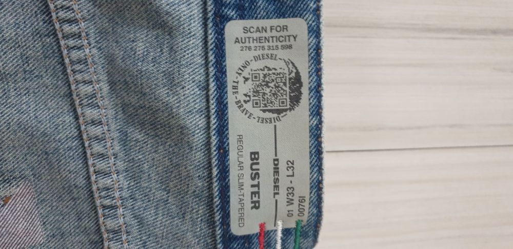 Diesel Buster Made in Italy Mens Sizе 33/32 НОВО! ОРИГИНАЛ! Мъжки Дънк