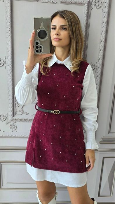 Cămașă colorată cu perle