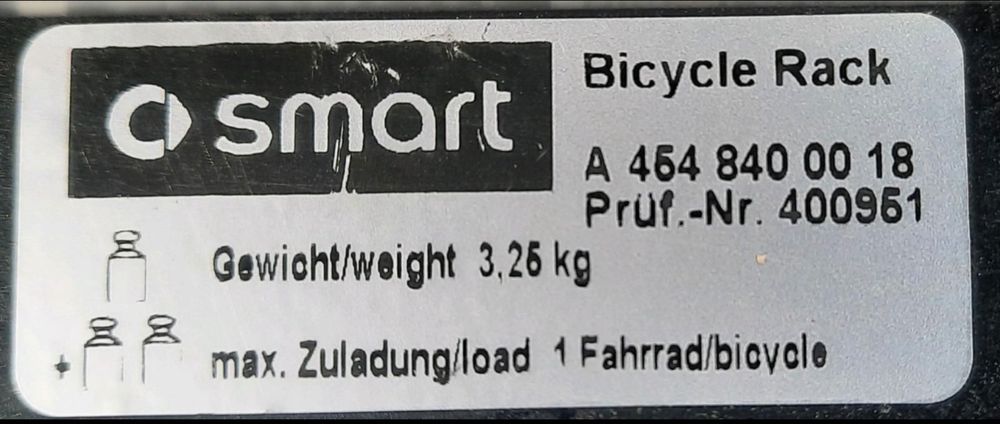 Suport bicicleta Smart Forfour 454
