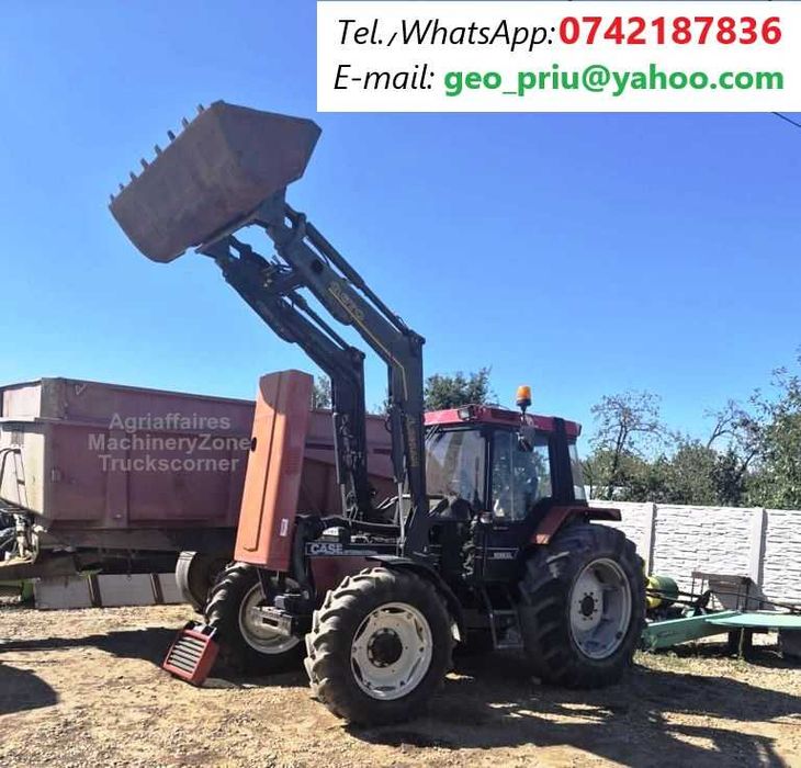 Tractor Case IH 1056 XL, 4x4, incarcator Agram Q670 cu cupa, 105 CP, stare perfecta. IMPORT