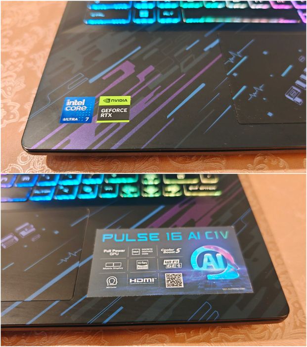 MSI Pulse 16 AI/Ultra 7 155H/RTX 4070 8GB/16GB RAM/512GB SSD/QHD 240hz