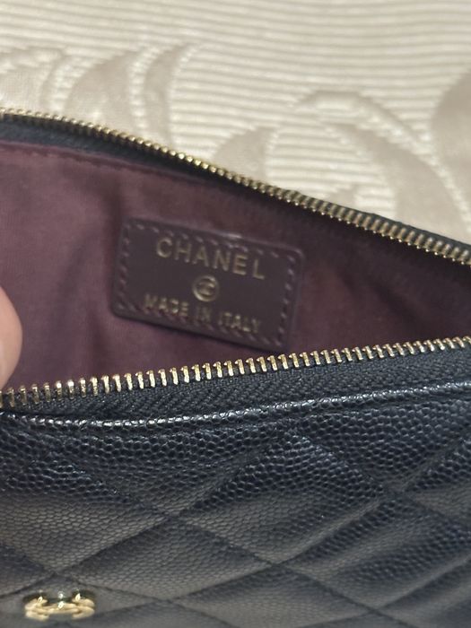 Портмоне Chanel Classic Caviar Quilted Flat Phone Case Pouch Wallet