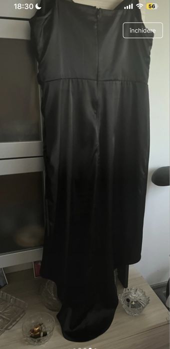 Rochie neagra  satin