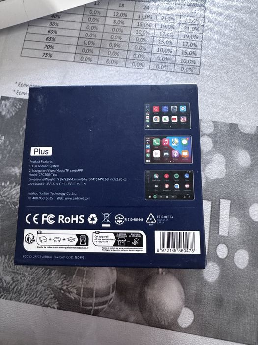 Car play Ai Box 4/64 GB озим 2,500000 алдым новый пакет пйдаланбадим