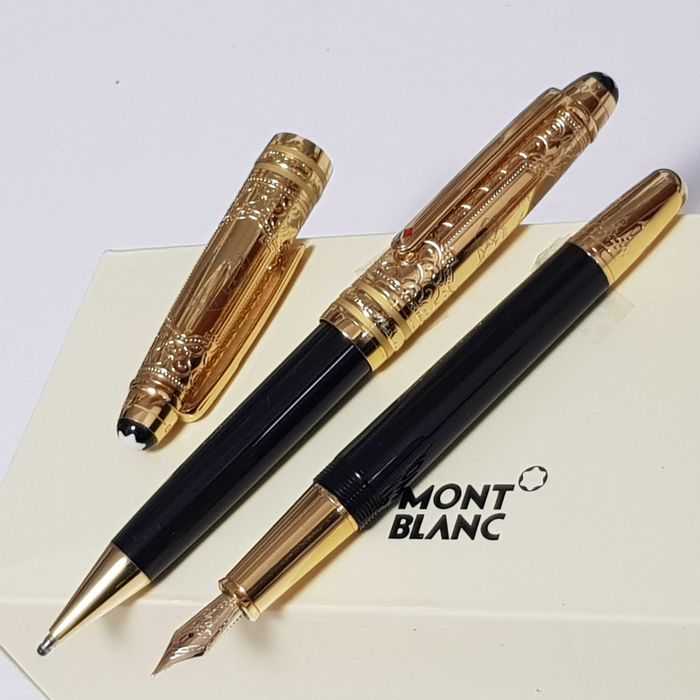 Set pix si stilou Montblanc Ed 80 de zile în jurul pământului Elephant