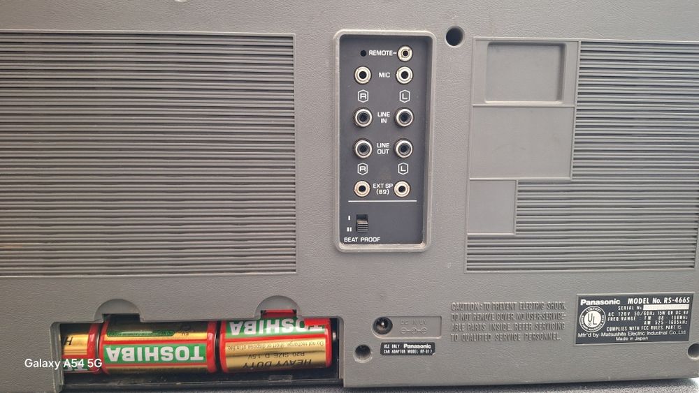 Radiocasetofon National Panasonic RS 466S an fabricație 1978