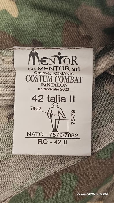 Ținută militară (pantaloni) 44/2