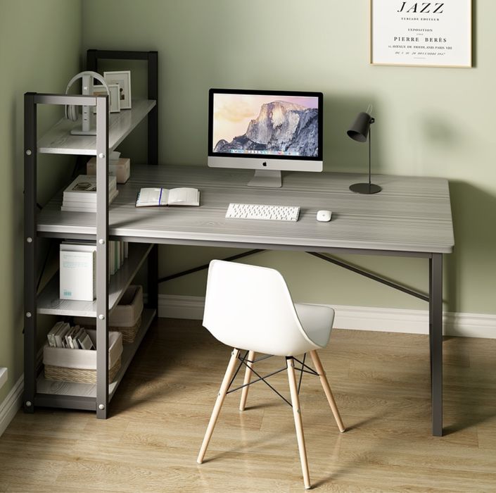 Компьютерный стол Structo White/Grey 140x60см