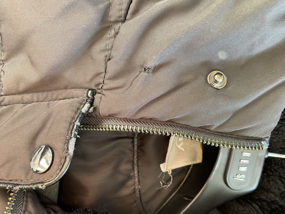 Зимно пухено дълго палто с пух Orsay 40