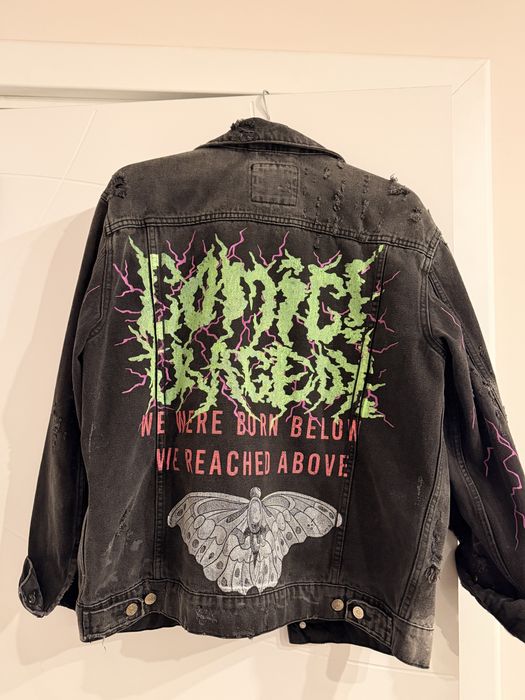 Черно дънково яке Zara