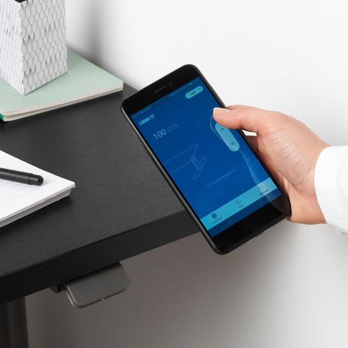 Birou electric reglabil ikea idasen bluetooth, aplicatie