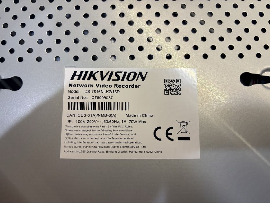 Видеорегистратор Hikvision с POE