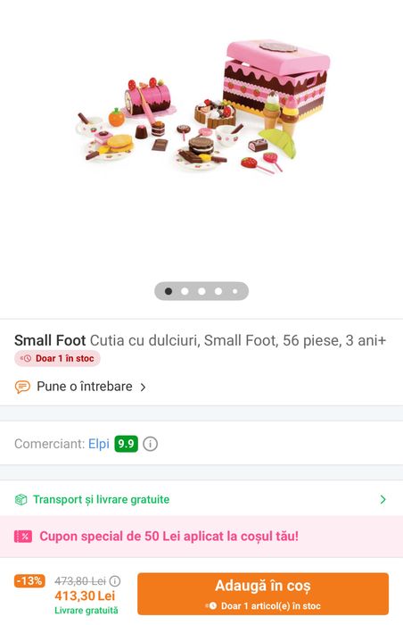 Jucarii lemn - petrecere Small Foot
