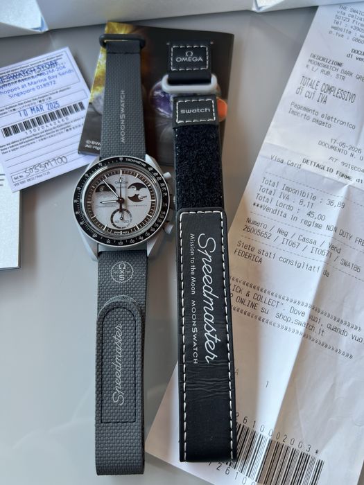Swatch X Omega Mission to EarthPhase + curea extra