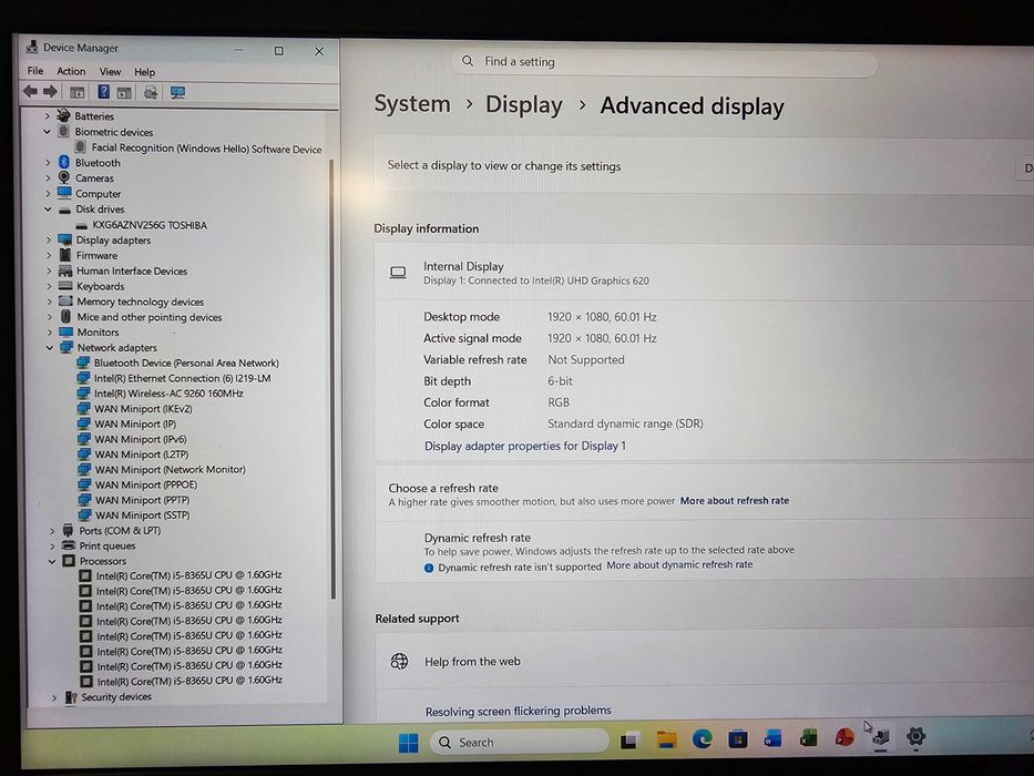 Lenovo ThinkPad L490 14" | intel i5-8365U 8x4.1GHz / 8GB RAM DDR4 / 256GB SSD / FHD / 3ч. бат / FHD
