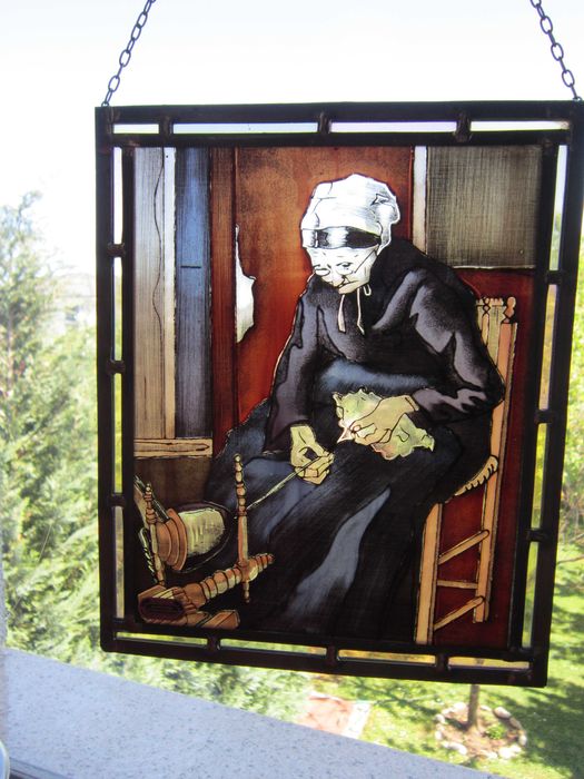 cadou deosebit  Suncatcher Sticla Tiffany Germania 1960