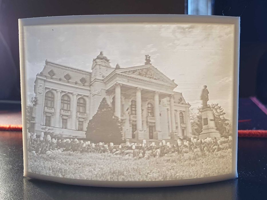Fotografie lithophane personalizată prin printare 3D