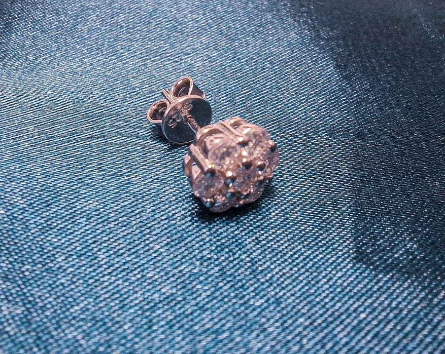 Cercei cu moissanite