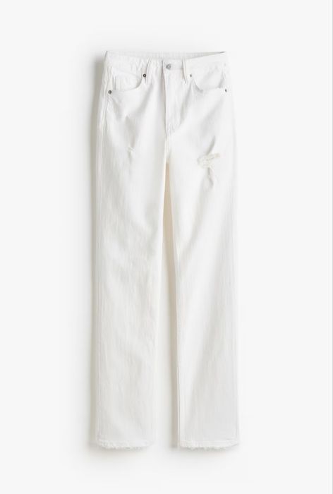 Дънки със slim straight кройка и висока талия