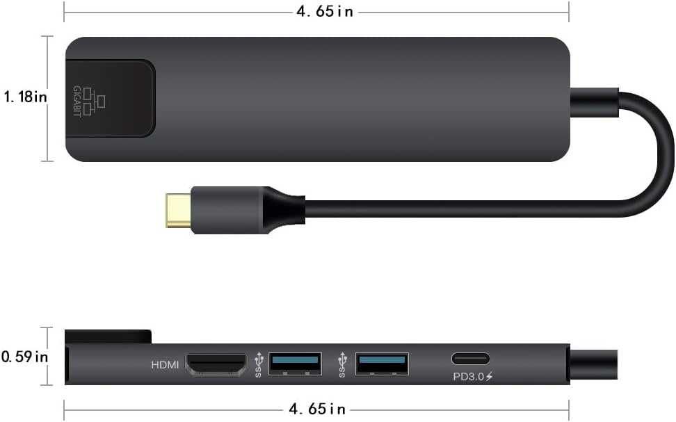 USB hub концентратор 8в1 разъем подключения Type C