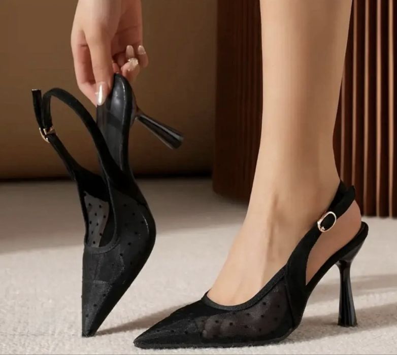 Элегантные босоножки на каблуке 9,5 см, размер 40