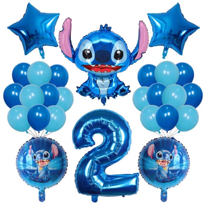 Set aniversar Stitch 4 modele+cadou breloc Stitch