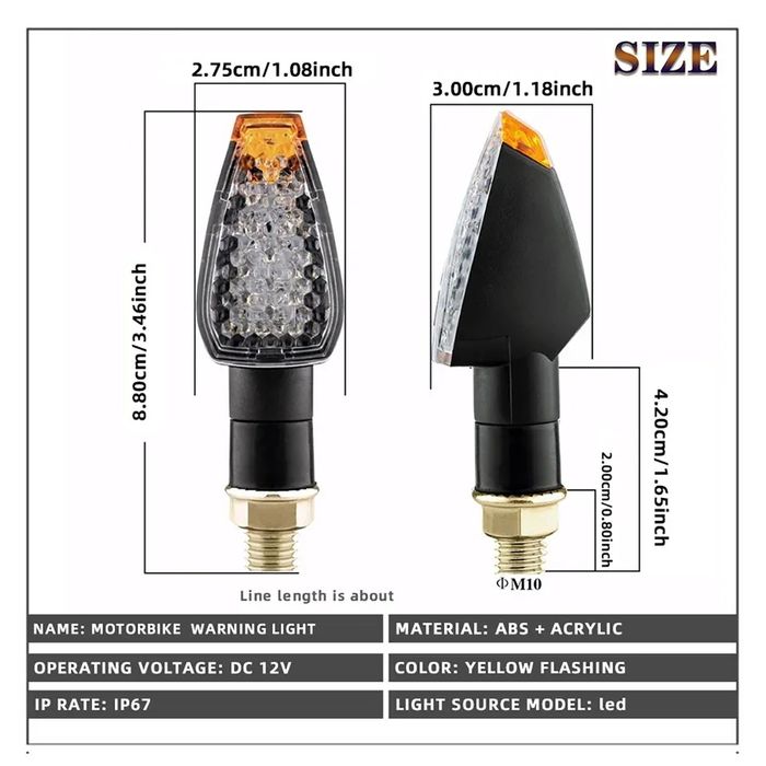 Лед мигачи за мотор диодни мигачи