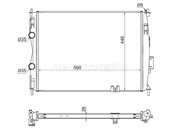 Радиатор Nissan Qashqai