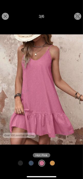 НОВО - памучна рокля SHEIN M