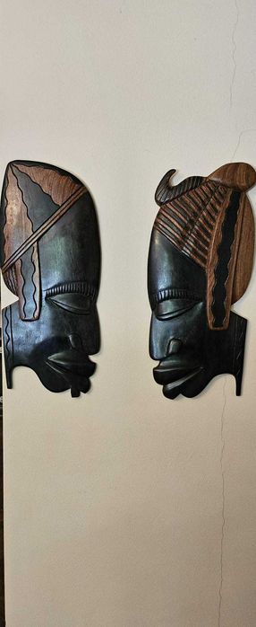 Măști Africane Decorative-Design Unic Pentru un Decor cu Personalitate