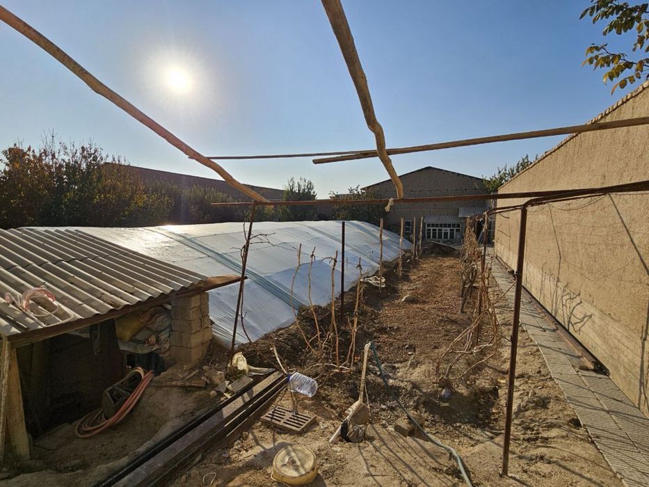 Yashashga tayyor hovli, hamma sharoitlari bilan, parnik, svet, gaz,